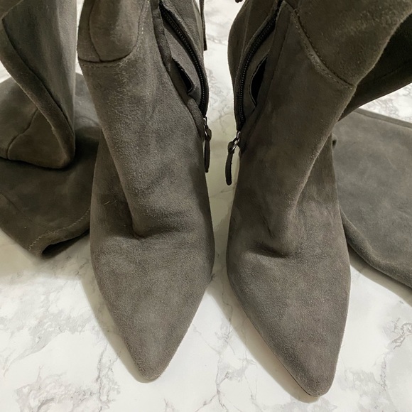 Pour La Victoire Caterina Suede Over the Knee Pointed Stiletto Boots Women’s 6 - Picture 4 of 9